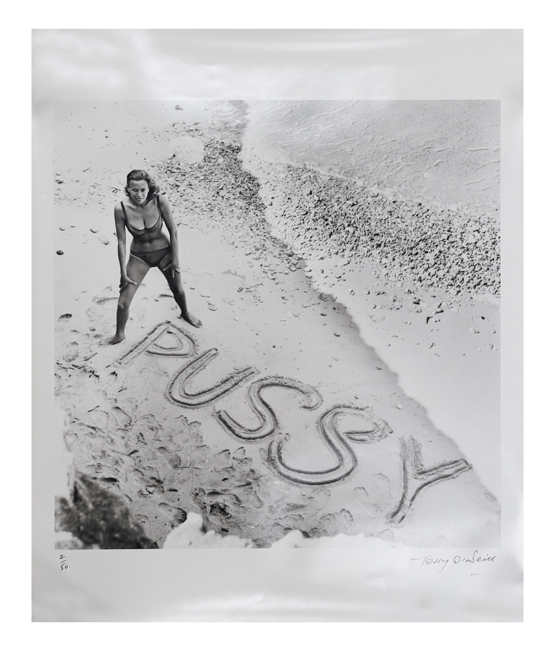 Terry O'Neill (1938-2019), Honor Blackman as Pussy Galore in 'Goldfinger', Gelatin silver print, 61 x 50.5cm